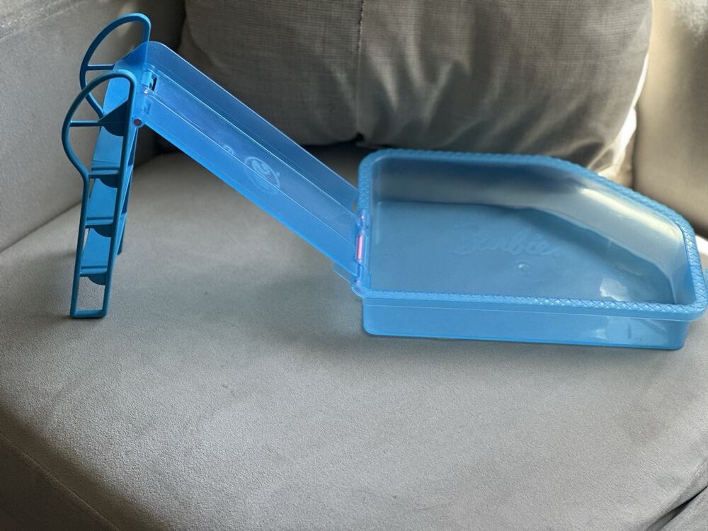 Barbie 2016 Dream Camper RV Replacement Part Folding Blue Pool with Slide Ladder